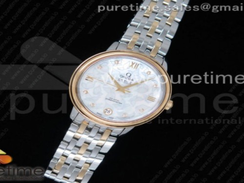 MK공장 드빌 프레스티지 여성용 콤비MOP다이얼 로만인덱스 De Ville Prestige Ladies 32.7mm SS MKF 11 Best Edition White MOP Dial Roman Markers on SSYG Bracelet MIYOTA 9015