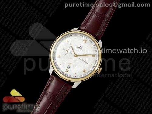 MK공장 오메가 드빌 파워리저브 화이트 다이얼 옐로우골드 De Ville Power Reserve YG MKF 11 Best Edition White Dial on Brown Leather Strap A8810