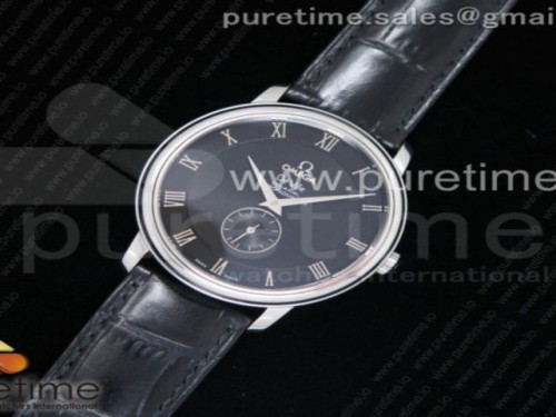 TW공장 오메가 드빌 블랙 다이얼 블랙 _ 가죽 De Ville Prestige Small Second TWF 1_1 Best Edition Black Dial on Black Leather Strap MIYOTA 9015