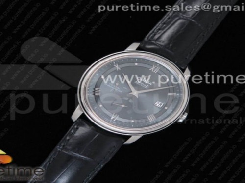 TW공장 오메가 드빌 프레스티지 파워리저브 그레이 다이얼 실버 _ 가죽 De Ville Prestige Real Power Reserve SS TW 11 Best Edition Gray Dial Silver Markers on Black Leather Strap A2824