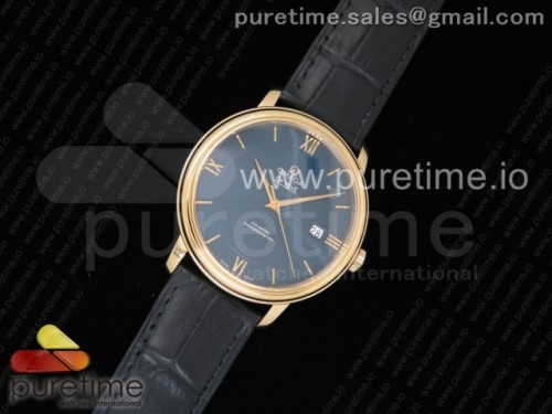 WF공장 오메가 드빌 블랙 다이얼 옐로우 골드 _ 가죽 De Ville YG WF 11 Best Edition Black Dial on Black Leather Strap 9015