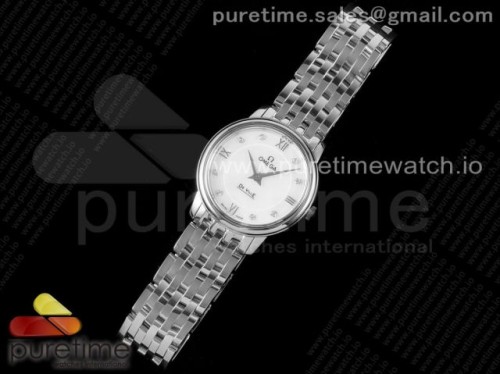 ZF공장 오메가 드빌 27.4MM 화이트다이얼 다이아 브슬 _ De Ville Prestige Quartz 27.4 mm SS ZF 11 Best Edition White Dial on SS Bracelet Jap Quartz
