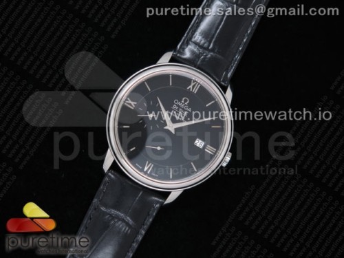 ZF공장 오메가 드빌 프레스티지 파워리저 블랙다이얼 가죽스트랩 _ De Ville Prestige Real PR SS ZF 11 Best Edition Black Dial on Black Leather Strap MIYOTA 9015