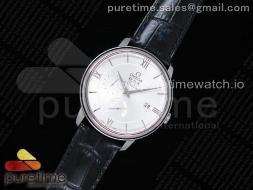 ZF공장 오메가 드빌 프레스티지 파워리저 화이트다이얼 가죽스트랩 _ De Ville Prestige Real PR SS ZF 11 Best Edition White Dial on Black Leather Strap MIYOTA 9015