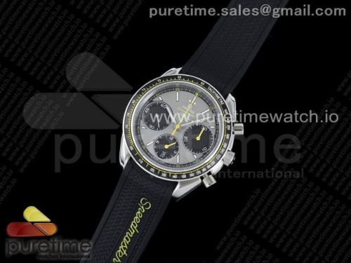 HR공장 오메가 스피드마스터 레이싱 마스터 그레이블랙다이얼 _Speedmaster Racing Master SS HRF Maker Gray_Black Dial on Black Rubber Strap A7750