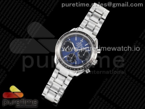 HR공장 오메가 스피드마스터 레이싱마스터 블루_블랙다이얼 브슬 _ Speedmaster Racing Master SS HRF 1_1 Best Edition Blue_Black Dial on SS Bracelet A7750