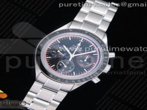 OM공장 오메가 스피드마스터 50주년 블랙다이얼 브슬 _ Speedmaster 50th Anniversary 1957-2007 OMF 11 Best Edition Black Dial on SS Bracelet Manual Winding Chrono Movement