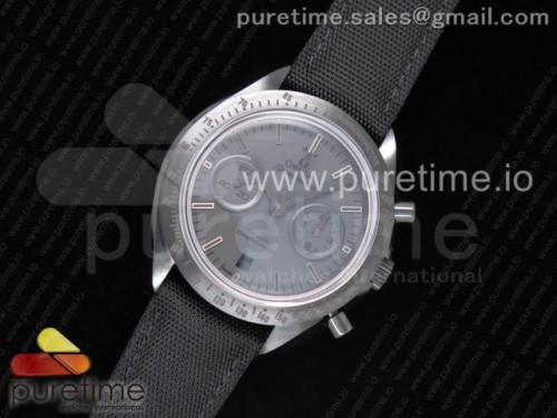 OM공장 오메가 스피드마스터 세라믹 Speedmaster _Dark Side of The Moon_ Real Ceramic OMF 1_1 Best Edition Black Black on Nylon Strap A9300