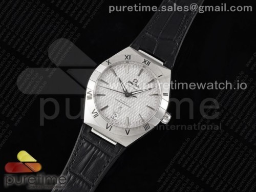 SB공장（VS공장） 오메가 컨스텔레이션 가죽스트랩_Constellation SS SBF 11 Best Edition Gray Dial on Black Gummy Strap A8900 Super Clone