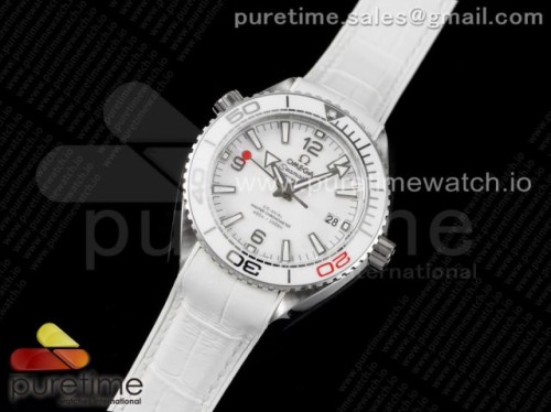 VS공장 오메가 플래닛오션 39.5MM 올림픽 한정판 _ Planet Ocean 39.5mm Olympic Games SS VSF 11 Best Edition White Dial on White Rubber Strap A8800