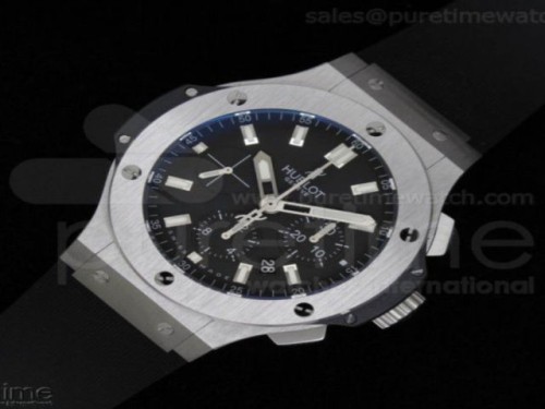 V6공장 위블로 빅뱅 44M 스틸 블랙 러버스트랩 Big Bang 44mm Steel 2011 on Black Rubber Strap HUB4104