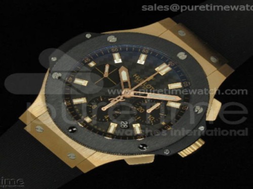 V6공장 위블로 빅뱅 44MM 로즈골드 세라믹 블랙 러버스트랩 Big Bang 44mm Rose Gold Ceramic 2011 on Black Rubber Strap HUB4104