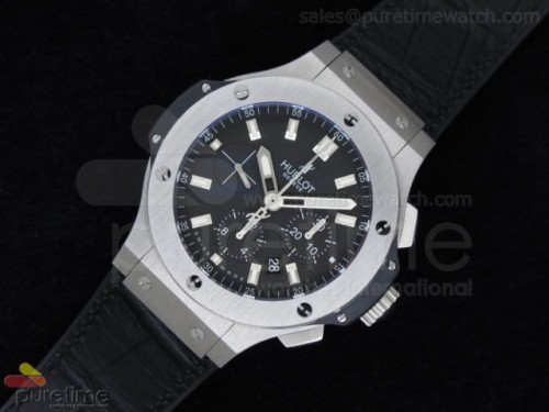 V6공장 위블로 빅뱅 44MM 스틸 블랙 거미 스트랩 Big Bang 44mm Steel 2011 on Black Gummy Strap HUB4104
