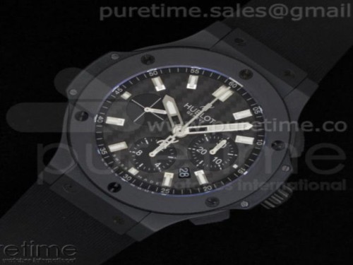 V6공장 위블로 빅뱅 44MM 풀 세라믹 올블랙 러버 스트랩 Big Bang 44mm Full Ceramic All Black on Rubber Strap HUB4104