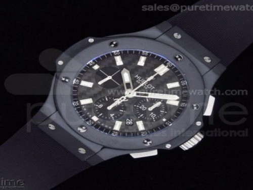 V6공장 위블로 빅뱅 44MM 풀세라믹 에볼루션 블랙 매직 러버 스트랩 Big Bang 44mm Full Ceramic Evolution Black Magic on Rubber Strap HUB4104