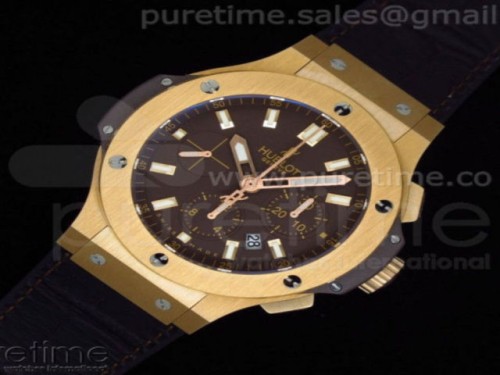 v6공장 위블로 빅뱅 에볼루션 44MM 로즈골드 브라운 다이얼 러버 스트랩Big Bang Evolution 44mm RG Brown Dial on Brown Rubber Strap HUB4104