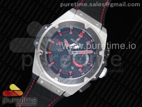 V6공장 위블로 빅뱅 핑 파워 Big Bang King Power F1 SS_Ceramic V6F 1_1 Best Edition Black Dial on Black Gummy Strap HUB4104
