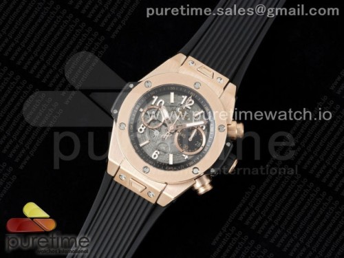 ZF공장 위블로 빅뱅 유니코 로즈골드 스켈레톤다이얼 러버 _ Hublot Big Bang Unico RG ZF 11 Best Edition Skeleton Dial on Black Rubber Strap A1280