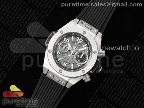 ZF공장 위블로 빅뱅 유니코 스켈레톤다이얼 러버 _Hublot Big Bang Unico Titanium ZF 11 Best Edition Skeleton Dial on Black Rubber Strap A1280