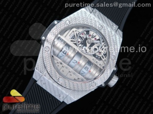 위블로 빅뱅 MP-11 슬롯 다이얼 블랙 러버 스트랩 Big Bang SS Slot Dial on Black Rubber Strap Quartz Movement