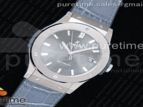 WW공장 위블로 클래식퓨전 45MM 티타늄 그레이다이얼 거미스트랩 Classic Fusion 45mm Titanium WWF 11 Best Edition Gray Dial on Gray Gummy Strap A2892