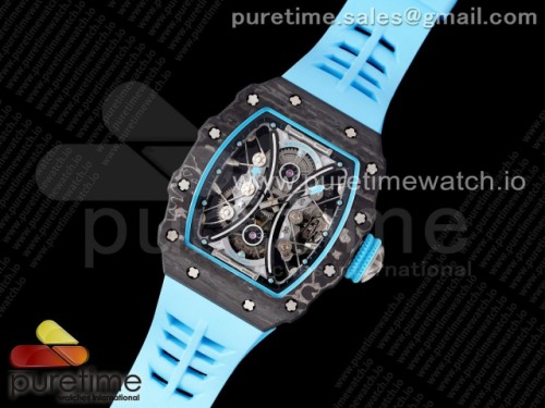JB공장 리차드밀 RM53-01 리얼투어빌론 파블로 맥도너우 블루러버 _ RM 53-01 Real Tourbillon Pablo Mac Donough JBF Best Edition on Blue Rubber Strap V2