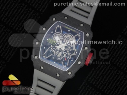 KV공장 V3 리차드밀 RM035-02 스켈레톤다이얼 그레이러버 _ RM035-02 KVF Best Edition Skeleton Dial Red on Gray Rubber Strap MIYOTA8215 V3