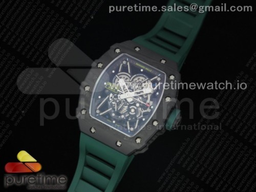 KV공장 V3 리차드밀 RM035-02 스켈레톤다이얼 그린러버 _ RM035-02 KVF Best Edition Skeleton Dial Green on Green Rubber Strap MIYOTA8215 V3