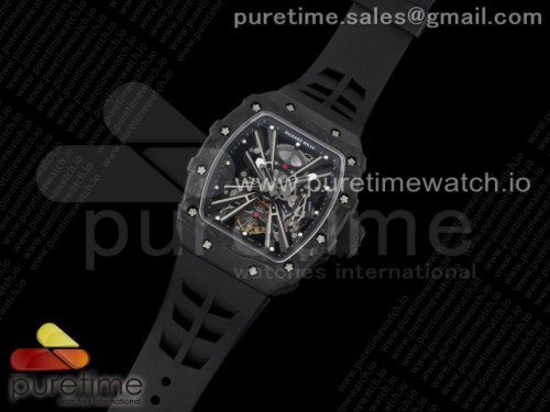 KV공장 리차드밀 RM12 리얼 투어빌론 스켈레탄도이얼 블랙러버 _ RM12 Real Tourbillon KVF Best Edition Skeleton Dial on Black Rubber Strap