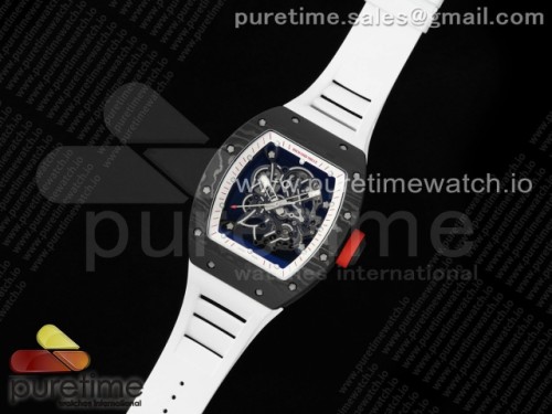 ZF공장 RM055 카본 NTPT ZF 1_1 Best Edition White Bezel White Crown on Rubber Strap RMUL2 Super Clone