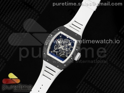ZF공장 RM055 카본 NTPT_Ti ZF 1_1 Best Edition White Bezel Red Crown on Rubber Strap RMUL2 Super Clone