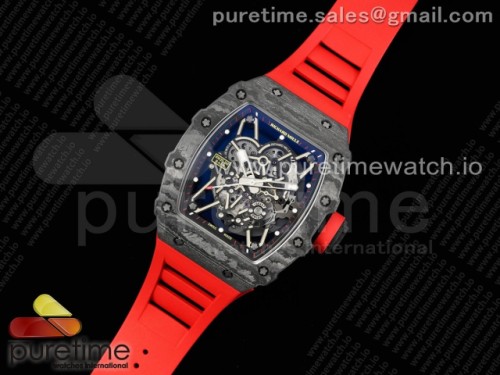ZF공장 V4 RM035-02 NTPT 스켈레톤다이얼 레드러버 _ RM035-02 Real NTPT ZF 11 Best Edition Skeleton Dial on Red Rubber Strap NH05A V4