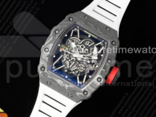 ZF공장 V4 RM035-02 NTPT 스켈레톤다이얼 화이트러버 _ RM035-02 Real NTPT ZF 11 Best Edition Skeleton Dial on White Rubber Strap NH05A V4