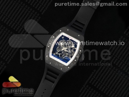 ZF공장 리차드밀 RM055 NTPTTi ZF 11 Best Edition White Bezel Black Crown on Rubber Strap RMUL2 Super Clone