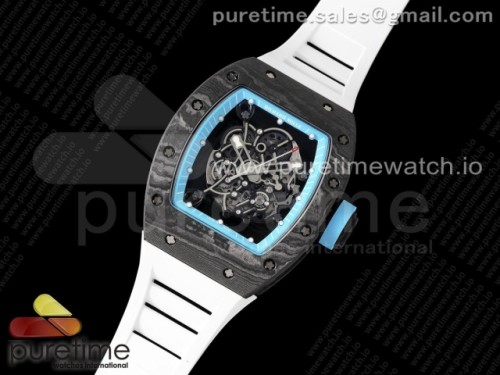 ZF공장 리차드밀 RM055 화이트러버스트랩 _ RM055 Yas Marina Circuit Real NTPT ZF 11 Best Edition on White Rubber Strap NH05A V3