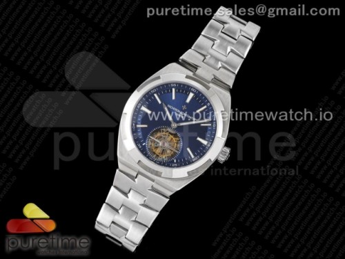 EUR공장 바쉐론콘스탄틴 오버시즈 투어빌론 블루다이얼 브슬 _ Traditionnelle Tourbillon SS EURF Best Edition Blue Dial on SS Bracelet