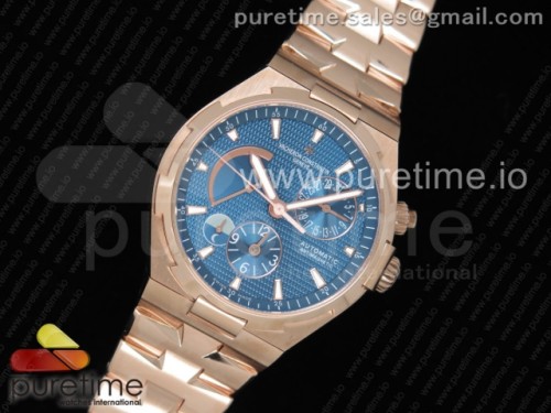 TWA공장 바쉐론콘스탄틴 오버시즈 듀얼타임 파워리저브 로즈골드 블루다이얼 Overseas Dual Time Power Reserve RG TWA Best Edition Blue Dial on RG Bracelet A1222