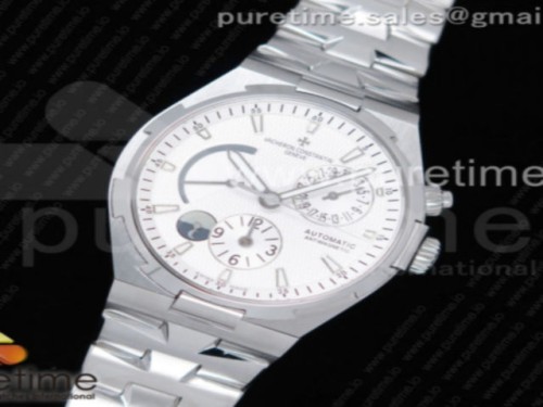 TWA공장 바쉐론콘스탄틴 오버시즈 듀얼타임 파워리저브 화이트다이얼 브레이슬릿 Overseas Dual Time Power Reserve TWA Best Edition White Dial on SS Bracelet A1222