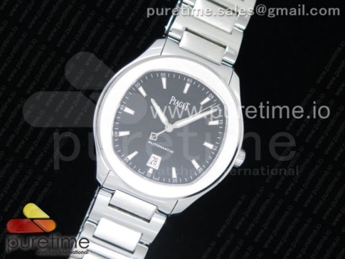 MK공장 피아제 폴로 42MM Piaget Polo S 42mm SS MKF 1_1 Best Edition Black Textured Dial on SS Bracelet A1110P