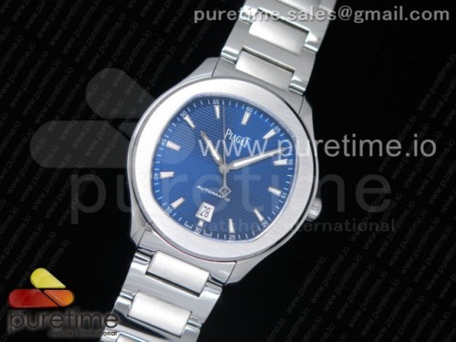 MK공장 피아제 폴로 42MM Piaget Polo S 42mm SS MKF 1_1 Best Edition Blue Textured Dial on SS Bracelet A1110P