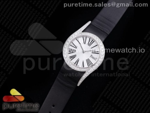 ZF공장 피아제 라임라이트 G0A38160 32MM 패브릭스트랩 _ Limelight Gala G0A38160 32mm SS ZF 11 Best Edition Silver Dial on Black Fabric Strap Siwss Quartz