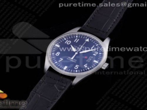 FK공장 마크17 블랙다이얼 가죽 _ Mark XVII IW326501 FKF 11 Best Edition Black Dial on Black Leather Strap A2824A2892