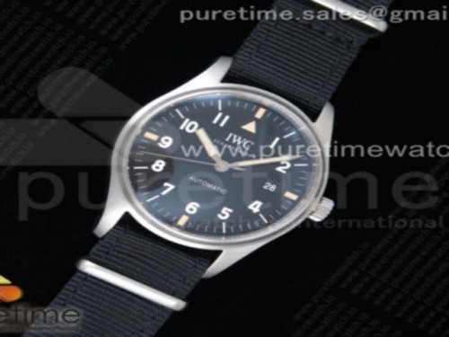 M+F공장 IWC 마크18 트리뷰트 마크 11 블랙다이얼 나일론 _ Mark XVIII “TRIBUTE TO MARK XI” IW327007 M+F 11 Best Edition Black Dial on Black Nylon Strap A35111