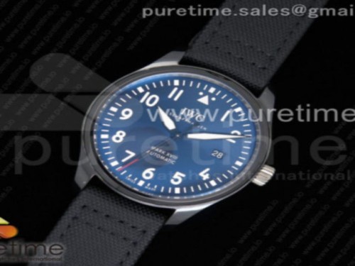 MK공장 IWC 마크18 324703 세라믹 _ 나일론 스트랩 Mark XVIII LAUREUS IW324703 Black Ceramic MKF Best Edition on Black Nylon Strap A2892