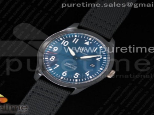 MK공장 IWC 마크18 로어루스 블랙세라믹 _ 나일론스트랩 Mark XVIII LAUREUS IW324703 Black Ceramic MKF Best Edition on Black Nylon Strap MIYOTA 9015 V2