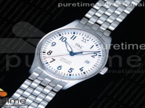 MK공장 V2 IWC 마크18 327002 화이트다이얼 _ 브슬 Mark XVIII IW327002 MKS 1_1 Best Edition White Dial on SS Bracelet MIYOTA 9015 V2