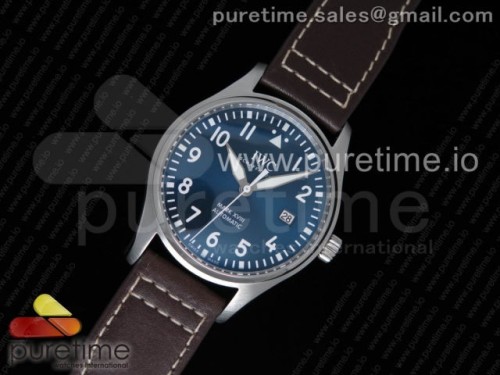 V7공장 IWC 마크18 327010 블루다이얼 ETA2892무브 _ 가죽 Mark XVIII IW327010 Le Petit Prince V7F 1_1 Best Edition Blue Dial on Brown Leather Strap ETA2892