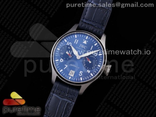 ZF공장 IWC 부엉이 IW501008 블루다이얼 가죽 _ Big Pilot IW501008 Boutique London SS ZF Best Edition Blue Dial on Blue Leather Strap A52010