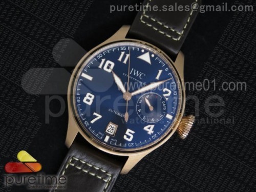 ZF공장 IWC 빅파일럿 로즈골드 블루다이얼 가죽스트랩 _ Big Pilot Real PR IW500909 _Le Petit Prince_ RG ZF 1_1 Best Edition on Brown Leather Strap A51111