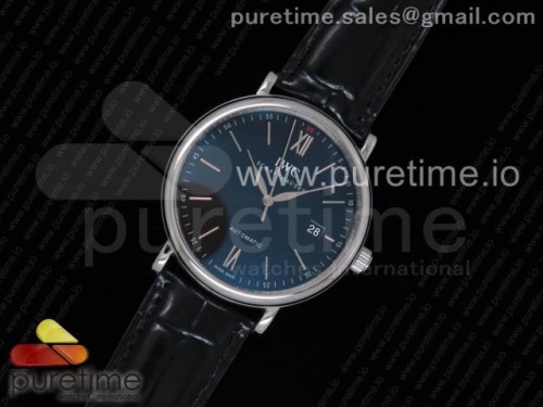 98K공장 IWC 포르토피노 Portofino Automatic SS 98KF 1_1 Best Edition Black Dial on Black Leather Strap A2892
